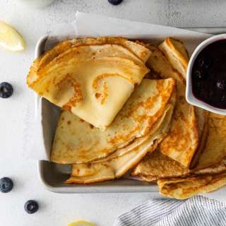 Lemon Blueberry Crepes
