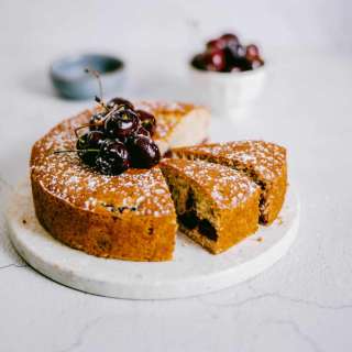 Cherry and Coconut Cake