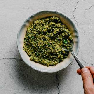 Easy Parsley Pesto with Walnuts & Lemon