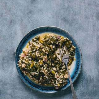 Spanakorizo - Greek Spinach Rice