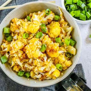 Sweet and Spicy Baked Cauliflower