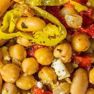 Herbed Feta Baked Chickpea Skillet