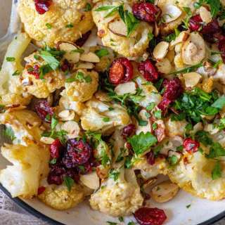 Tahini Roasted Cauliflower