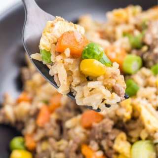 Ground Beef Fried Rice