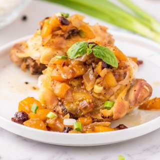 Chicken Thighs with Mango Chutney