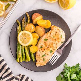Lemon Garlic Chicken Sheet Pan Dinner