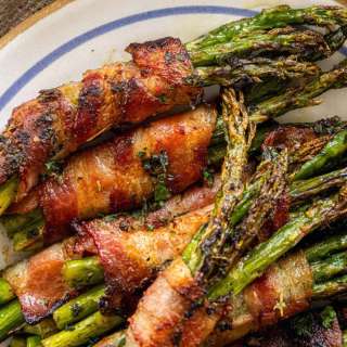 Garlic Bacon Wrapped Asparagus