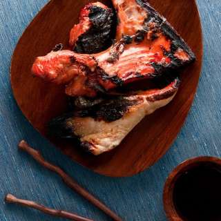 Grilled Salmon Collar