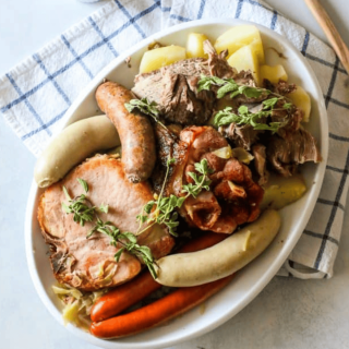 Alsace Choucroute Garnie Braised Pork Meat Pot