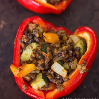 Lentil Stuffed Peppers