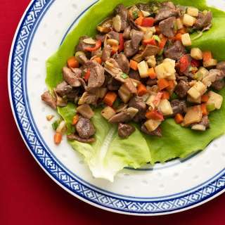 Chinese Lettuce Cups with Minced Meat Stir Fry