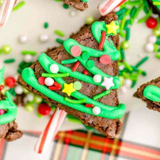 Easy Christmas Tree Brownies Recipe