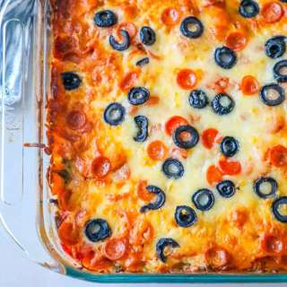 Cheesy Pizza Casserole Recipe