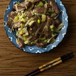 Chinese Venison with Cumin and Leeks