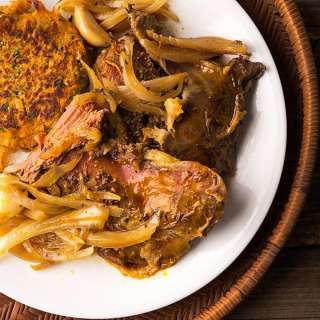 Slow Cooked Deer Shoulder, Senegalese Style