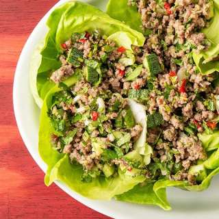 Hmong Ground Pork Larb