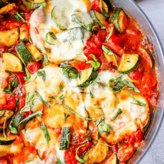 Easy Baked Zucchini Parmesan Skillet Recipe