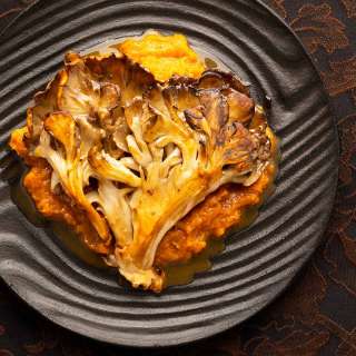 Seared Hen of the Woods Steak