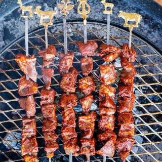 Anticuchos de Corazon, Grilled Heart Skewers