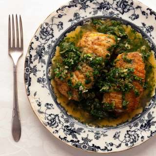 Fish with Spanish Green Sauce