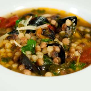 Sardinian Mussel Soup with Fregula
