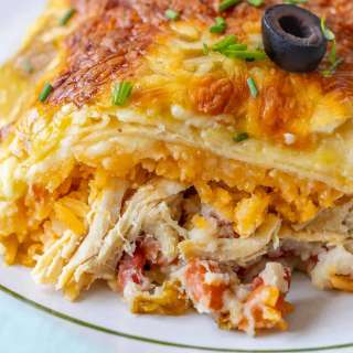 Easy Chicken Enchilada Pie Bake