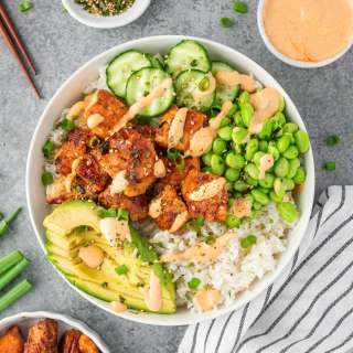 Spicy Salmon Maki Bowls