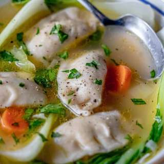 One Pot 15 Minute Potsticker Soup
