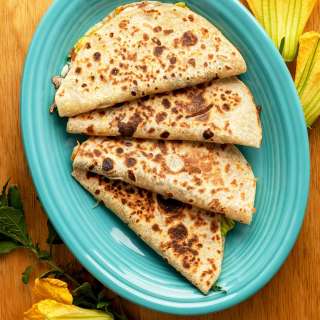 Squash Blossom Quesadillas