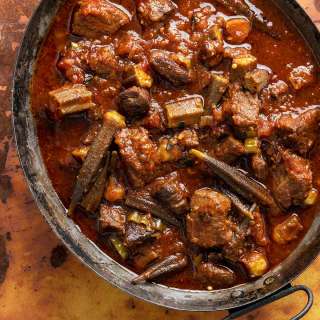 Egyptian Meat and Okra Stew