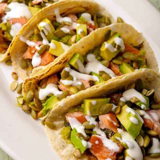 Smoked Salmon Tacos