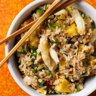 Crab Fried Rice with Pineapple