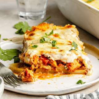 Chicken Potato Casserole with Bechamel Sauce