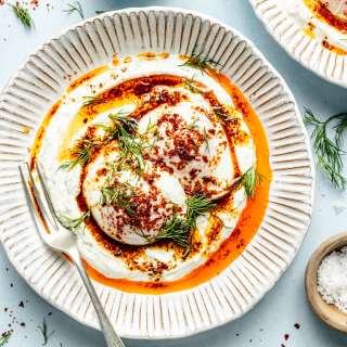 Turkish Poached Eggs (Cilbir)