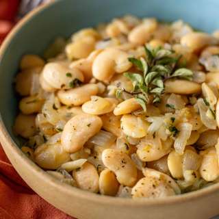 Garlic Oregano Butter Beans