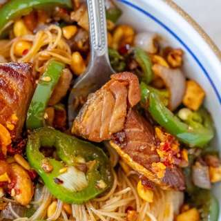 Chili Salmon Noodles