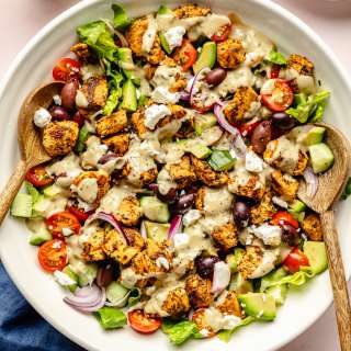 Greek Chicken Salad with Lemon Herb Dressing