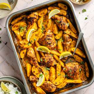 Middle Eastern Roasted Chicken & Potatoes