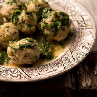 German Fish Meatballs with Green Sauce