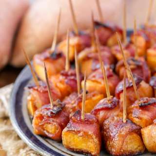 Bacon Wrapped Sweet Potato Bites Recipe