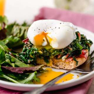 Swiss Chard Eggs Benedict