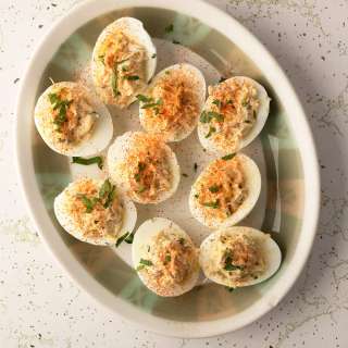 Crab Deviled Eggs