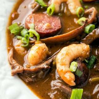 Turkey Gumbo with Andouille and Shrimp