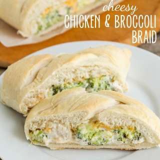 Cheesy Chicken Broccoli Braid Recipe