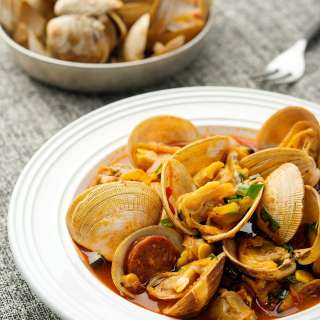 Spanish Clams and Chorizo