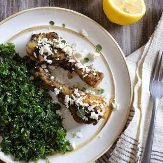 Slow Cooker Lemon Feta Drumsticks