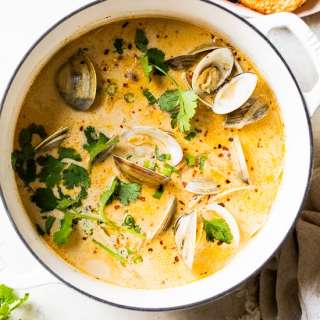 Coconut Broth Clams with Lemongrass