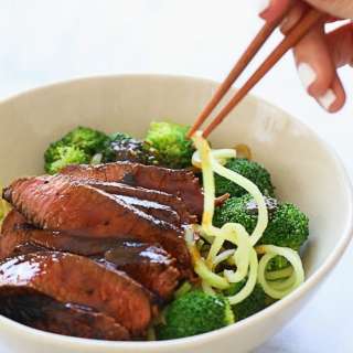 Spiralized Shanghai Beef and Broccoli