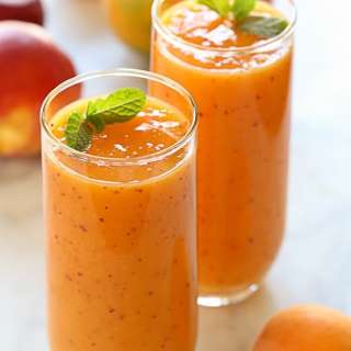 Summer Mango Stone Fruit Smoothie
