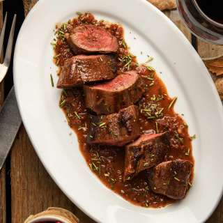 Pan Seared Venison Tenderloin